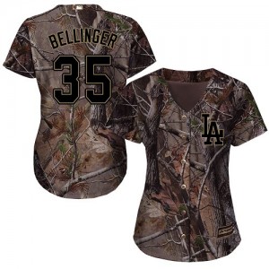 Authentic Women's Cody Bellinger Camo Jersey - #35 Baseball Los Angeles Dodgers Flex Base Realtree Collection