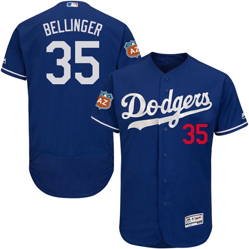 Men's Los Angeles Dodgers #35 Cody Bellinger Royal Blue Flexbase Authentic Collection Baseball Jersey