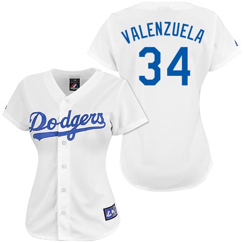 Women's Los Angeles Dodgers #34 Fernando Valenzuela Authentic