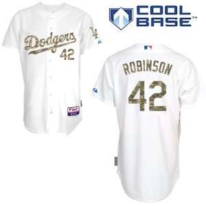 Los Angeles Dodgers Jackie Robinson White Jersey 42 75th Anniversary  2022-23 Uniform - Bluefink