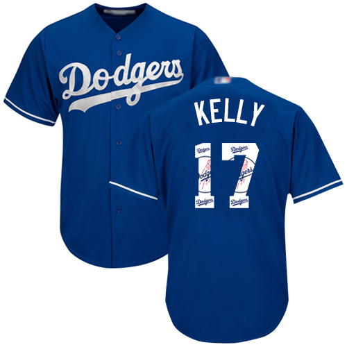 Authentic Men's Joe Kelly Royal Blue Jersey - #17 Baseball Los Angeles Dodgers Cool Base Team Logo Fashion