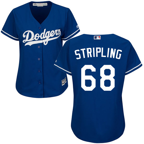 Authentic Women's Ross Stripling Royal Blue Alternate Jersey - #68 Baseball Los Angeles Dodgers
