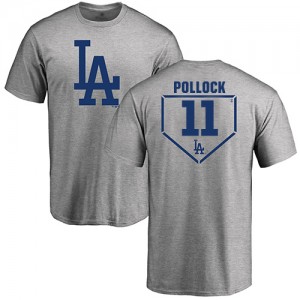 A. J. Pollock Gray RBI - #11 Baseball Los Angeles Dodgers T-Shirt