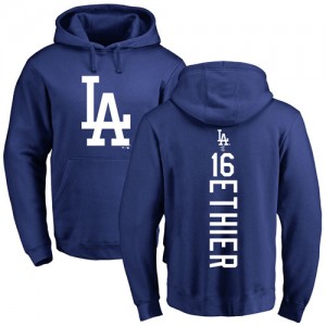 Andre Ethier Royal Blue Backer - #16 Baseball Los Angeles Dodgers Pullover Hoodie