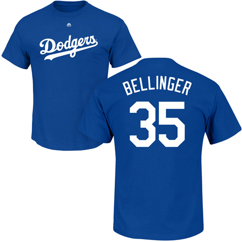 Cody Bellinger Royal Blue Name & Number - #35 Baseball Los Angeles Dodgers T-Shirt