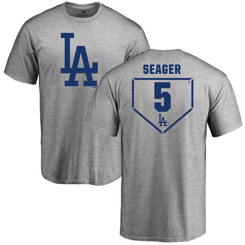 Corey Seager Gray RBI - #5 Baseball Los Angeles Dodgers T-Shirt